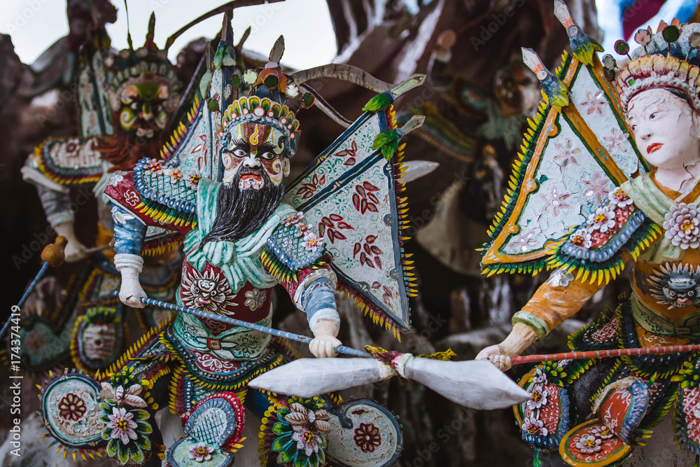 Sculpture of chinese warriors Stock 写真 | Adobe Stock