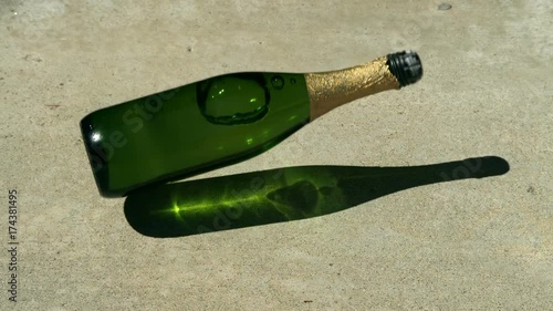 Champagne Bottle Shattering On Floor Slow Motion 2000fps