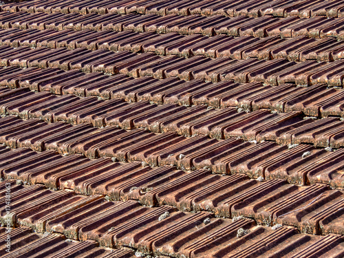 Tiled roof tiles © Eduardo
