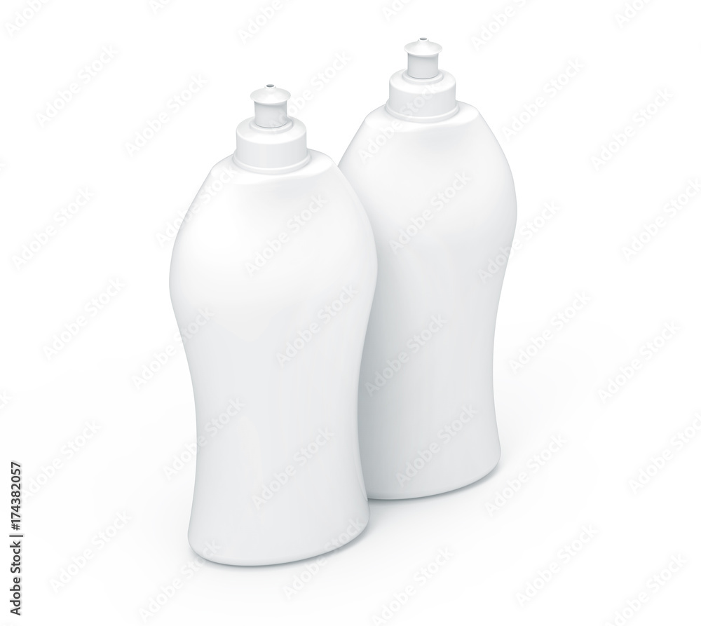 3D rendering Dishwashing liquid 3D rendering Dishwashing liquid