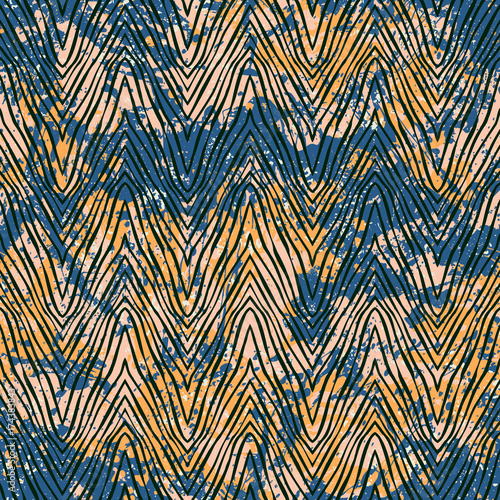 Vector zebra pattern on watercolor splashes