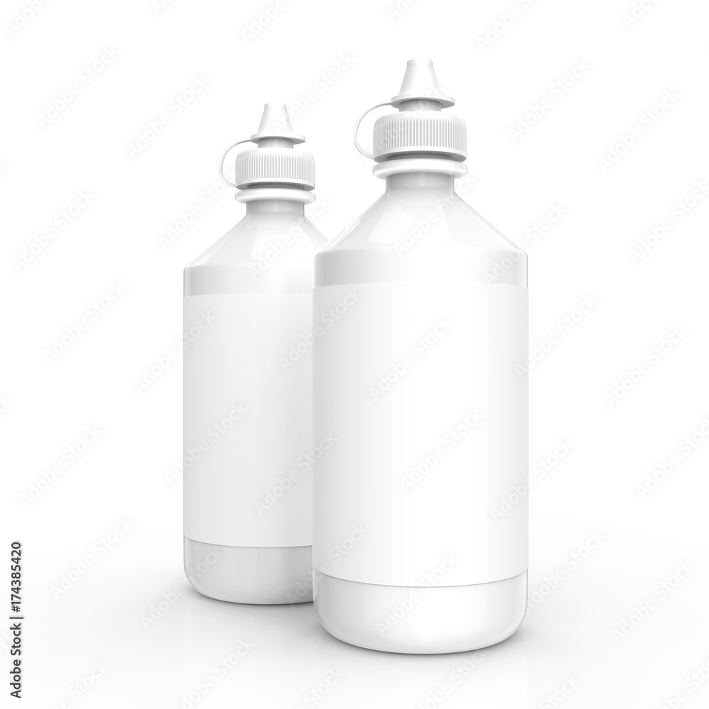 Contacts Solution bottles mockup Contacts Solution bottles mockup