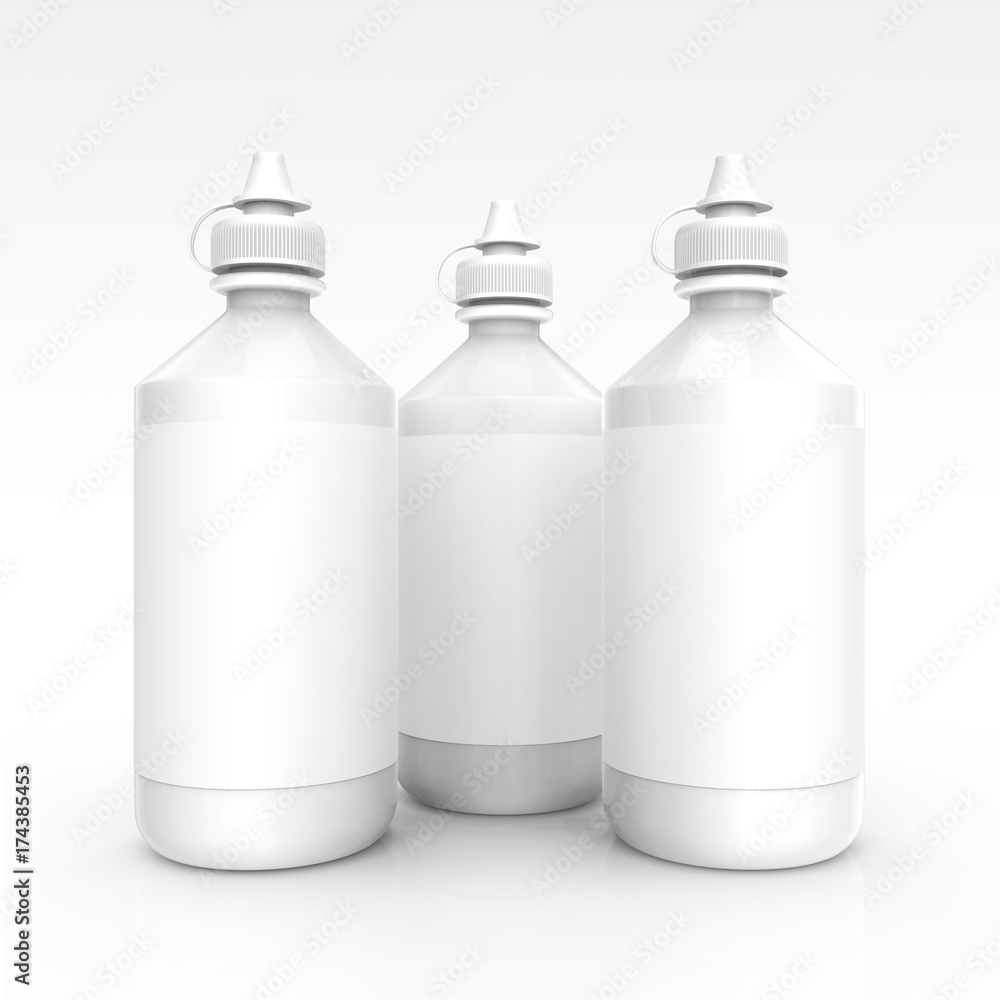 Contacts Solution bottles mockup Contacts Solution bottles mockup