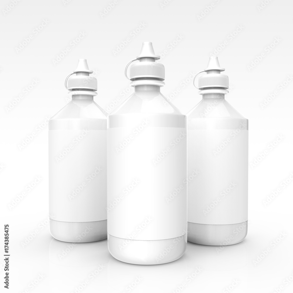 Contacts Solution bottles mockup Contacts Solution bottles mockup