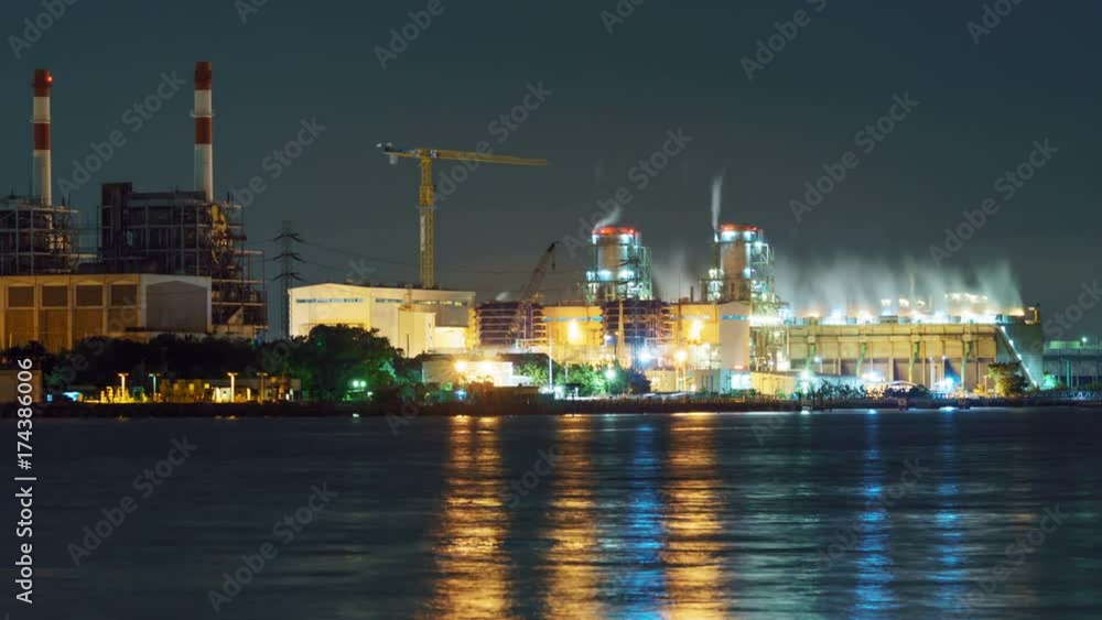 Night time lapse short of thermal power plant
Night time lapse short of thermal power plant