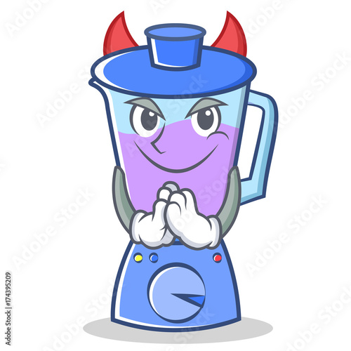 Devil blender character cartoon style