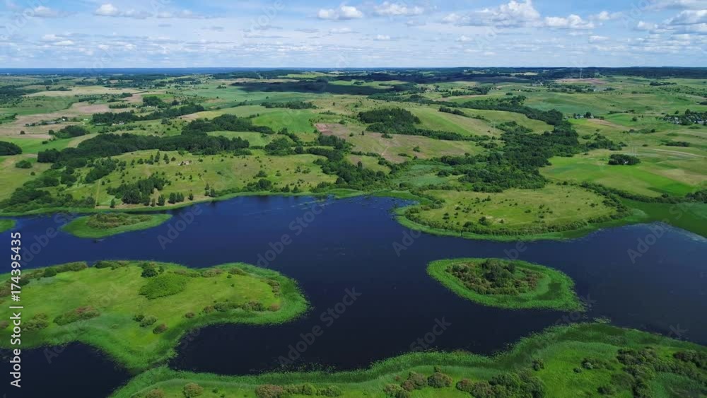 flight over lakes and meadows land flight over lakes and meadows land