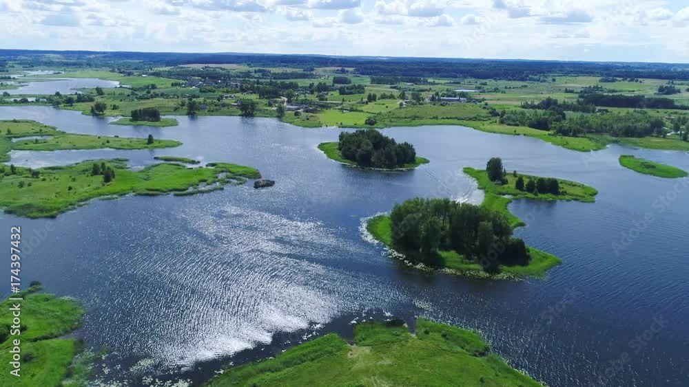 flight over lakes and meadows land flight over lakes and meadows land