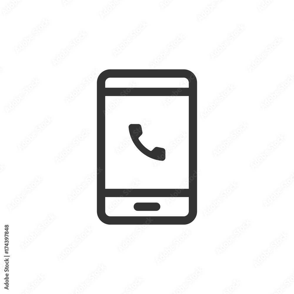 Communication Line - Smartphone Icon Communication Line - Smartphone Icon