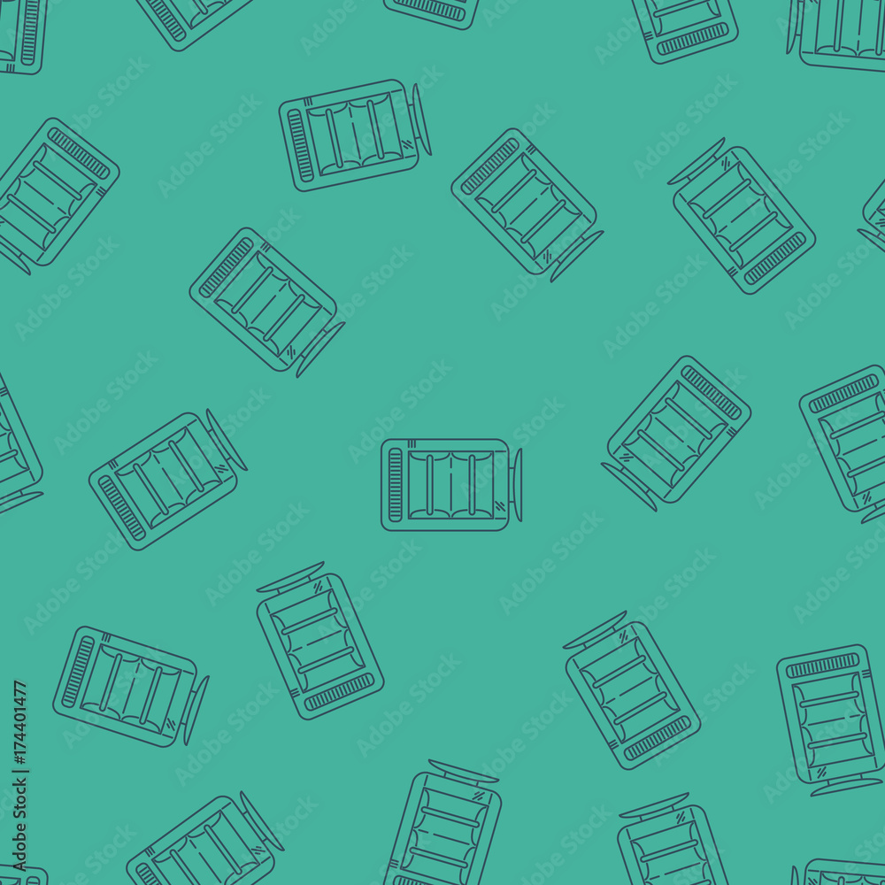 House Heating Vector Seamless Pattern House Heating Vector Seamless Pattern