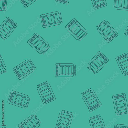 House Heating Vector Seamless Pattern