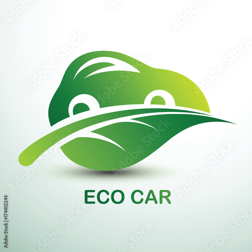 Eco car vector