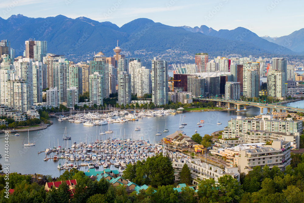 Obraz premium Śródmieście Vancouver, BC
