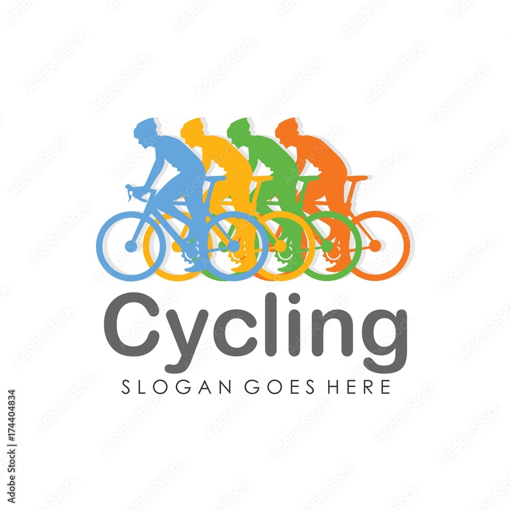 Bicycle logo design template vector Bicycle logo design template vector