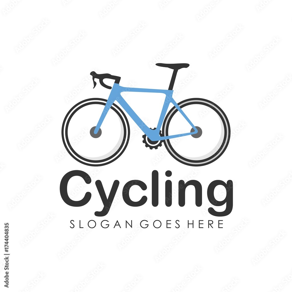 Bicycle logo design template vector Bicycle logo design template vector