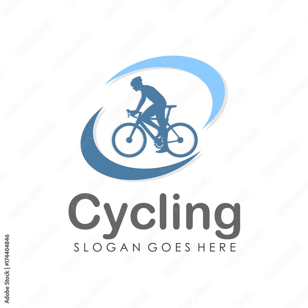 Bicycle logo design template vector Bicycle logo design template vector