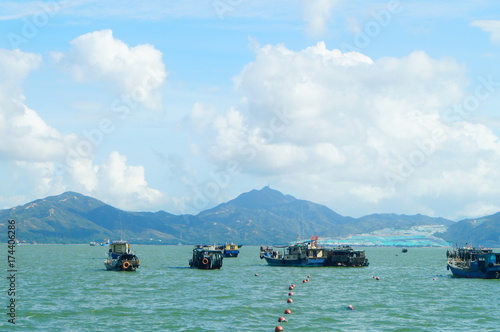 Beautiful sea view in Shekou, Shenzhen, China photo