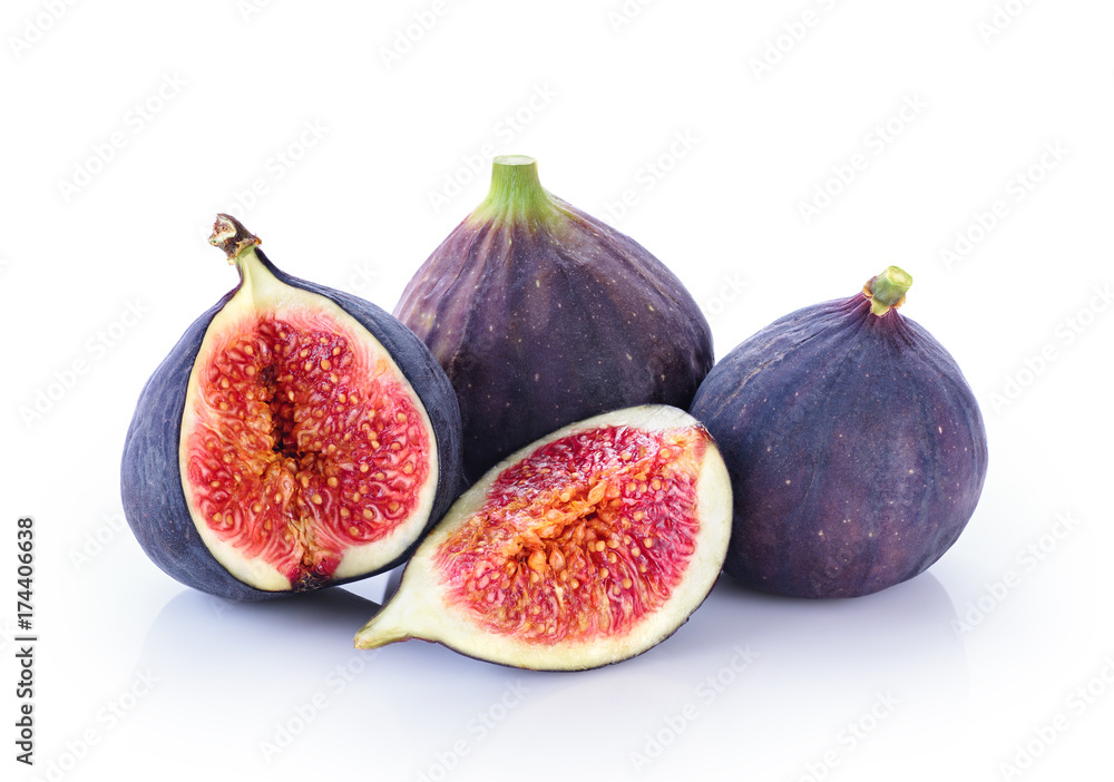 Fresh figs isolated on white background. Fresh figs isolated on white background.