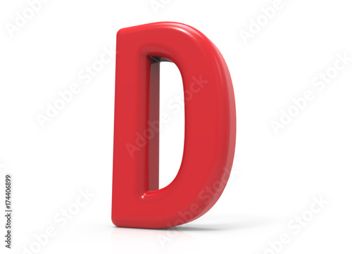 red letter D