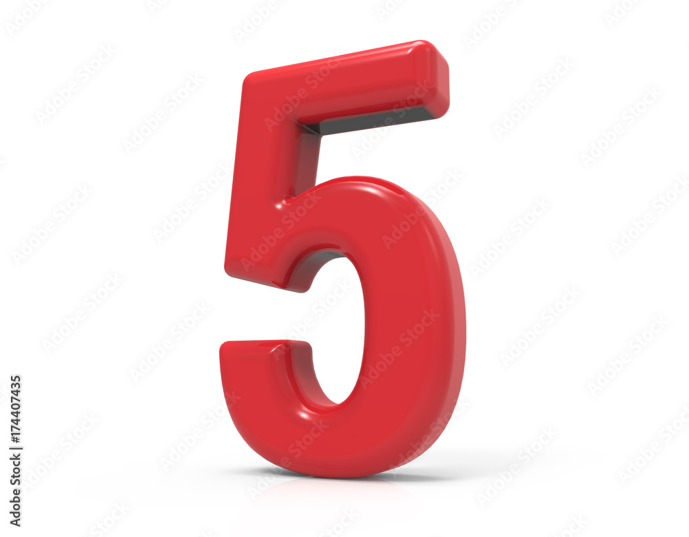 red number 5 red number 5