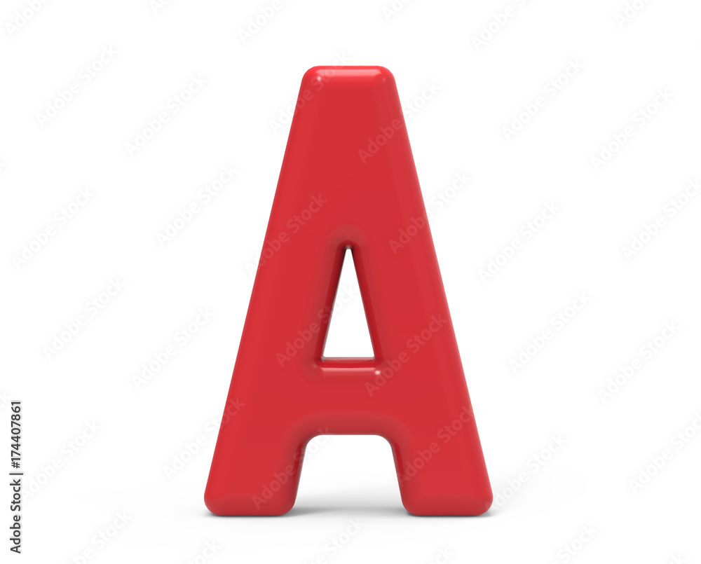 red letter A red letter A
