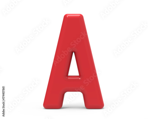 red letter A