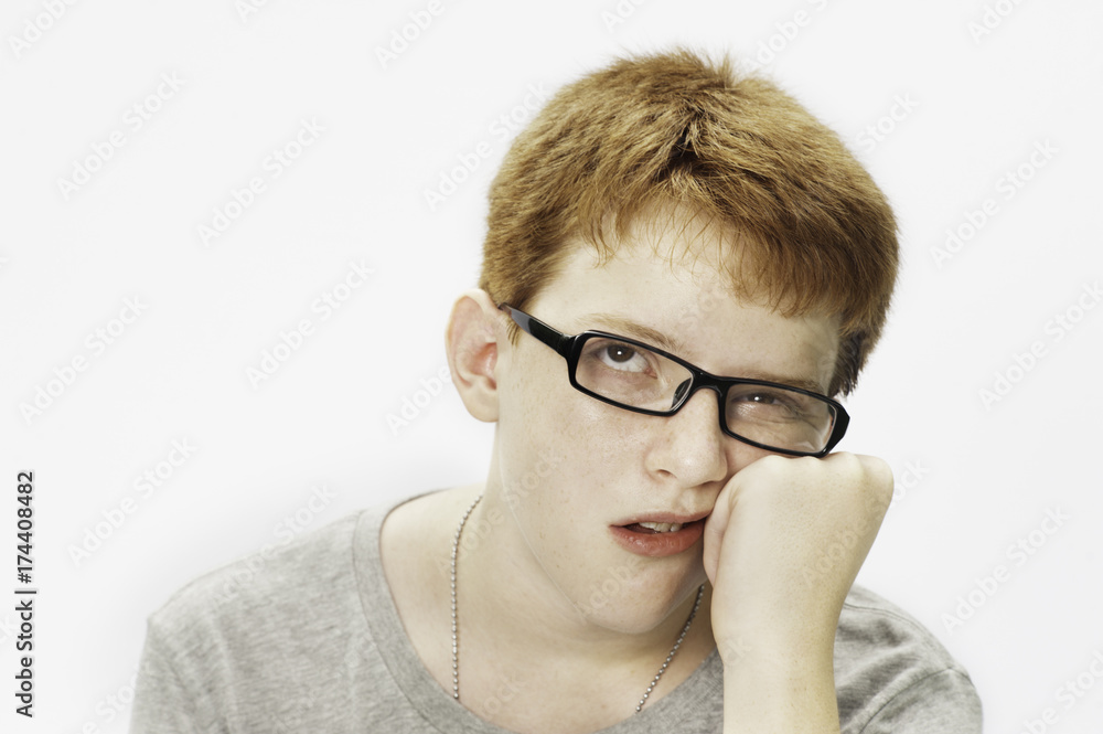 Bored Looking Teen Boy Bored Looking Teen Boy