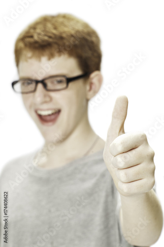 Thumbs Up Teenager