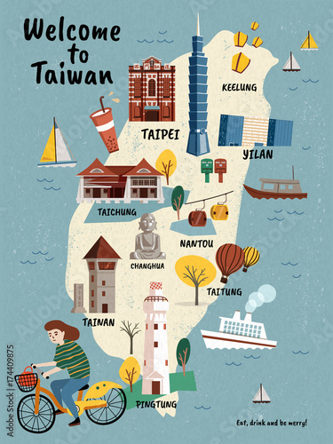Taiwan Travel map