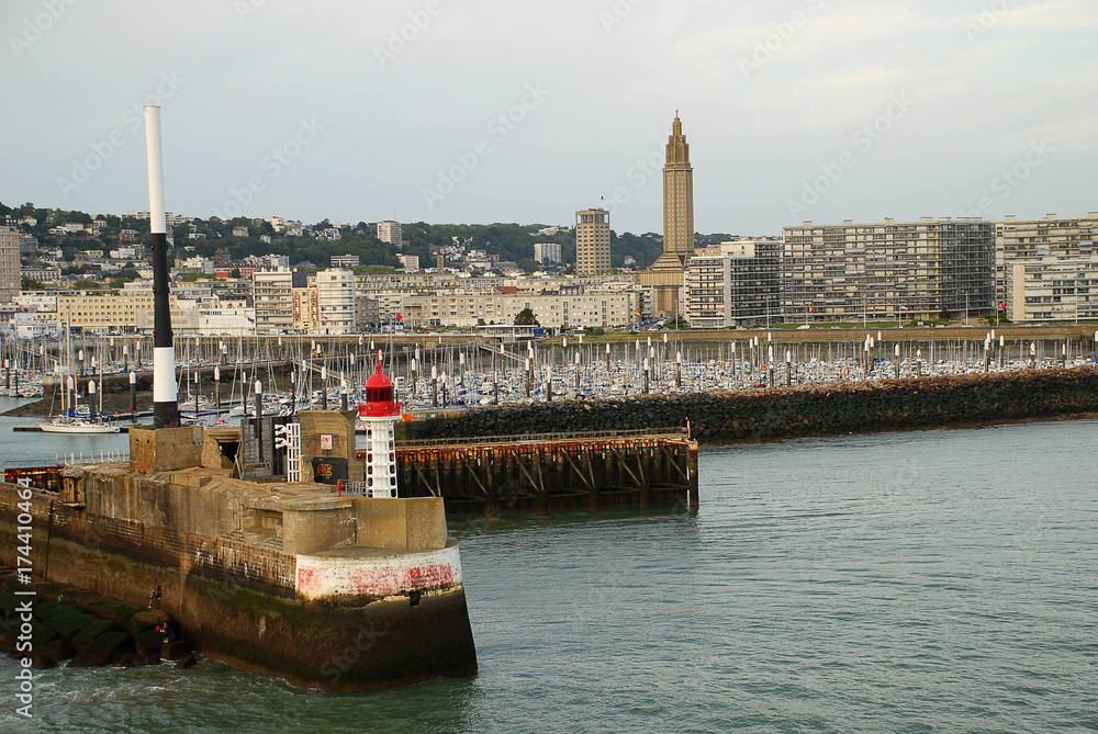 The port of Le Havre (Normandie, France)
