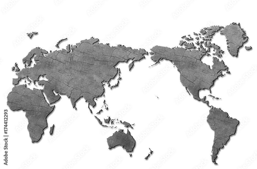 Naklejka premium 世界地図／地球