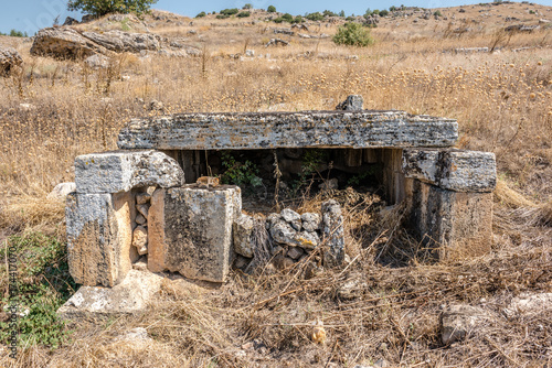 Ancient tomb at Hierapolis in Pamukkale, Turkey. photo