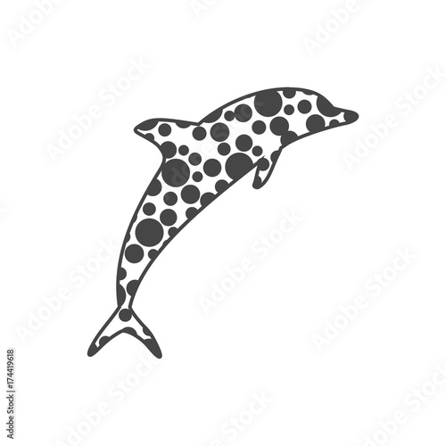 Silhouette dolphin 