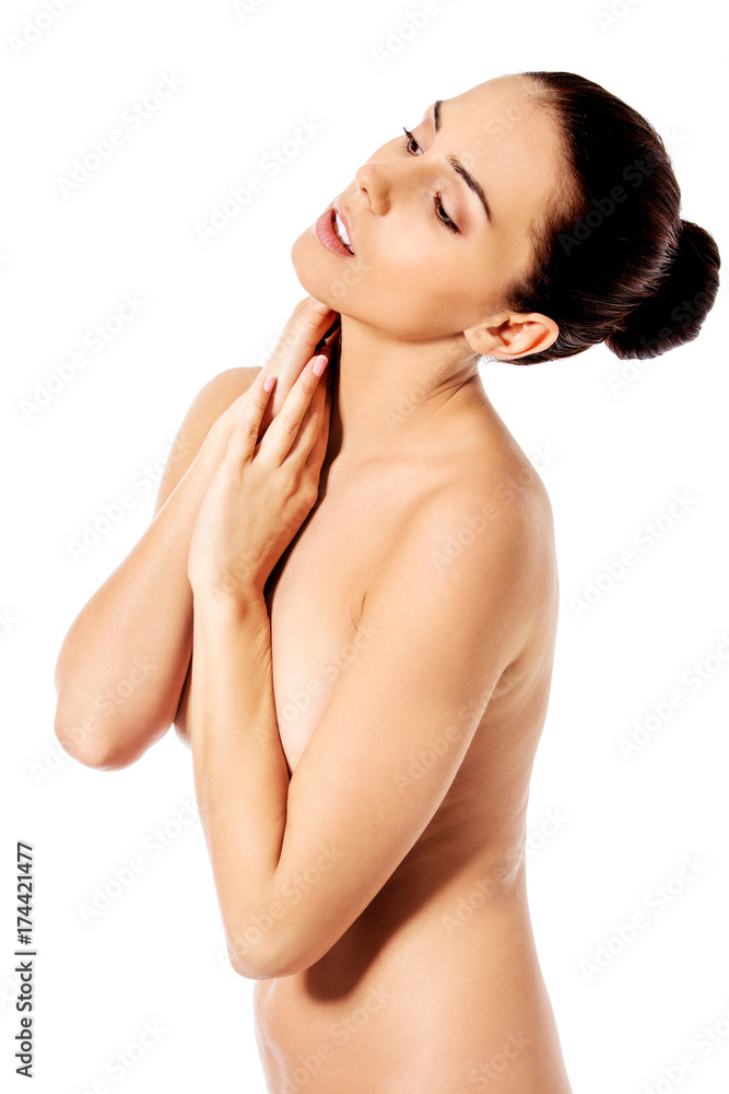 Fototapeta premium Picture of a healthy naked woman with perfect body.