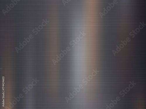 Metal, stainless steel texture background with reflection