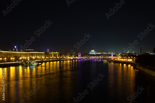 Москва река ночь