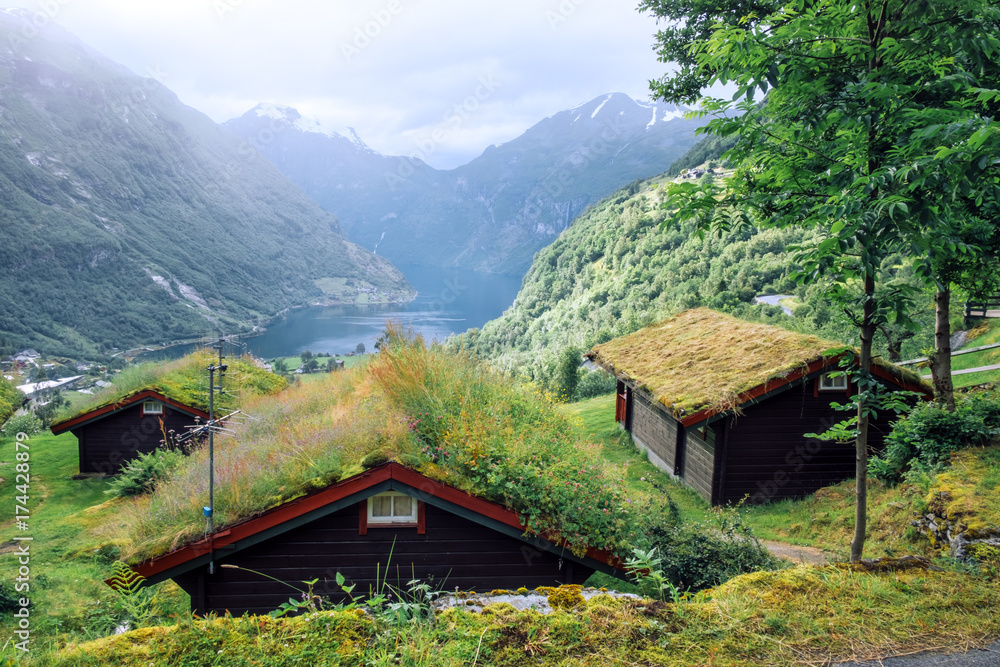 Breathtaking view of Sunnylvsfjorden fjord Breathtaking view of Sunnylvsfjorden fjord