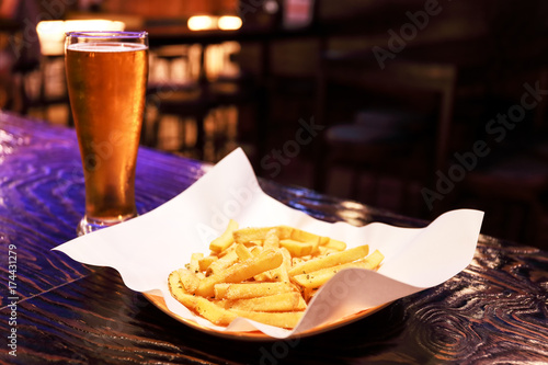 Fried Potato with Beer