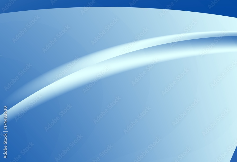 Obraz premium Light blue modern abstract fractal art. Soft background illustration. Arc and gradients. Creative graphic template. Professional business style. For designs, layouts, projects, advertising, magazines