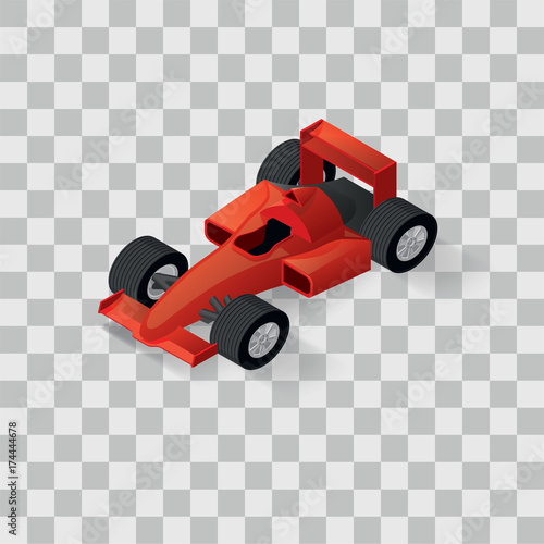 Isometric racing car
