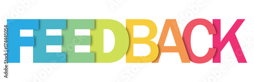 Multicoloured Letters Icon FEEDBACK