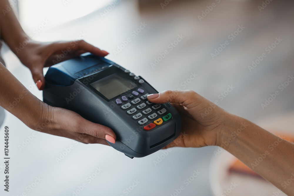 Payment with credit card and terminal Payment with credit card and terminal