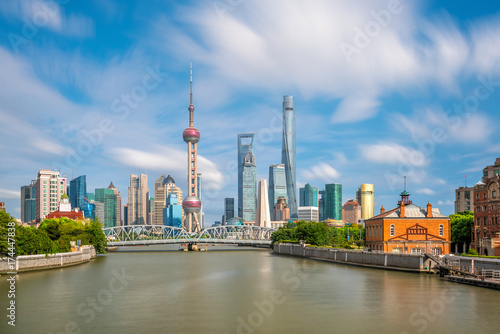 View of downtown Shanghai skyline