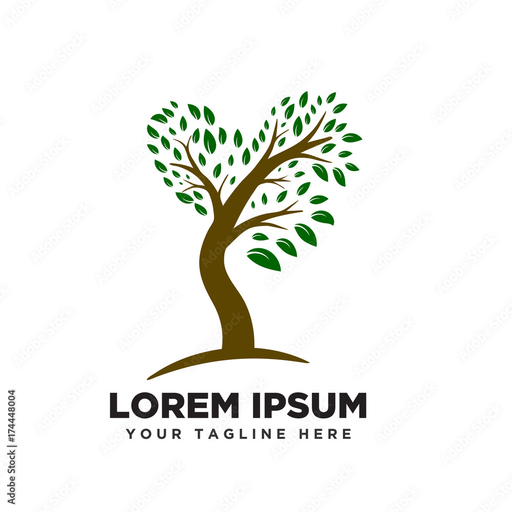 Fototapeta premium love heart tree