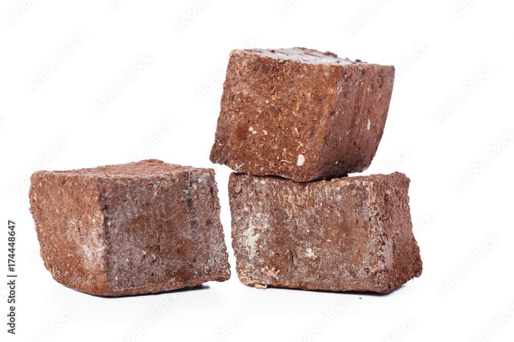 Tasty Turkish delight isolated on white Tasty Turkish delight isolated on white