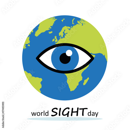 blaues auge erdball world sight day