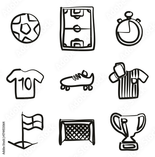 Soccer Icons Freehand photo