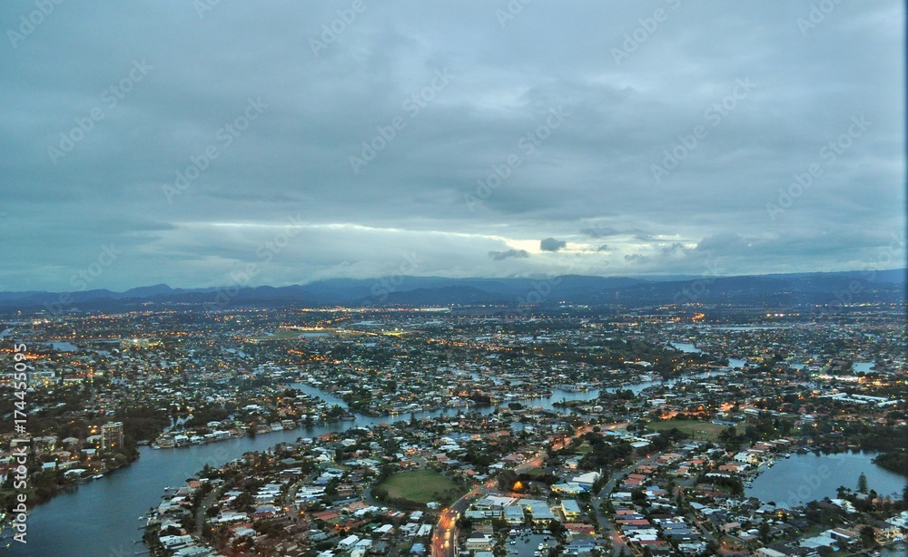 Obraz premium Storm over Gold Coast