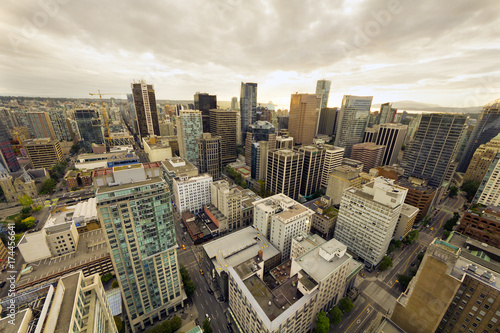 Vancouver, panoramic view of downtown.