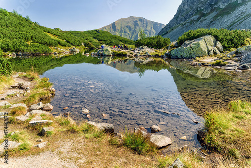 Fototapeta Naklejka Na Ścianę i Meble -  Lakes Rohacske pleso in West Tatras, Slovakia